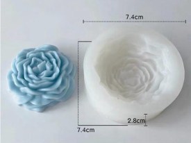 Molde silicona peonia chicca